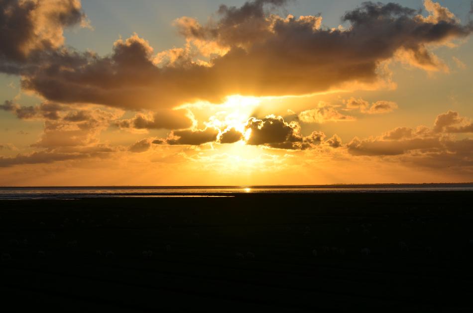 Sunset Sea Water