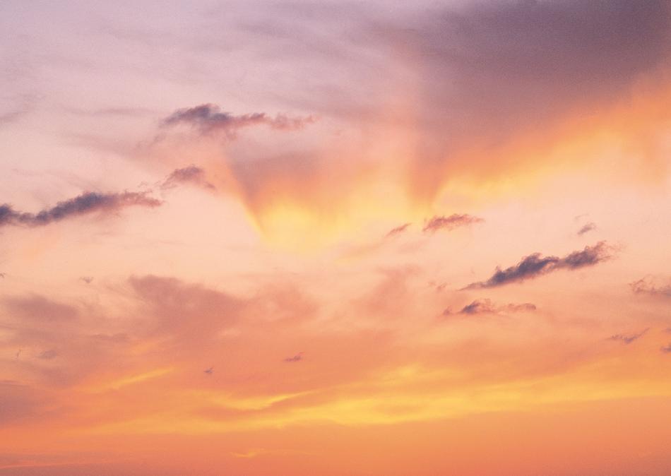 The Scenery of Yellow Sunset