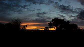 Landscape of Twilight Sunset horizon