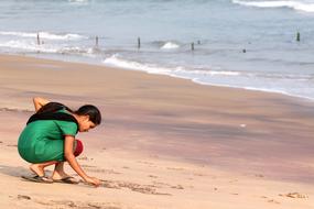 Girl India Beach