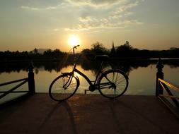 Bike Sunset Landscape