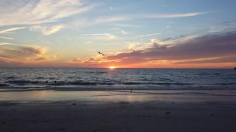 Beach Sunset Ocean