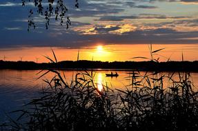 Sunset Lake Abendstimmung