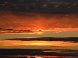 Sunset Background Yellow Red