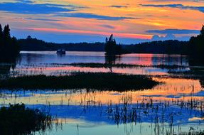 Sunset Lake Evening