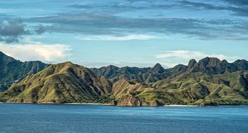 Sea Water coastal mountains Landscape