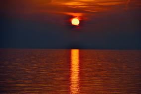 Sunset Evening over waters
