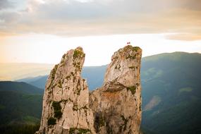 Sunset Lady Rocks Rarau