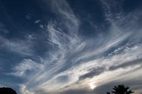 Clouds White Blue