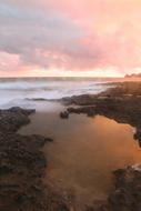 Dawn Sea coastal Rocks