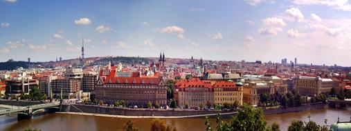 Panorama Prague Landscape Travel