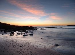 Beach Low Light Sunrise Slow