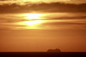 sunset by the clouds