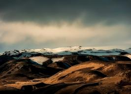 Iceland Mountains Snow