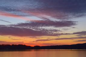 Lake Sunset Ice