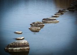 Stones Sea Ocean