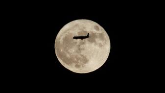 Moon Aircraft Silhouette B