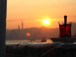 Tea in Bosporus Turkey