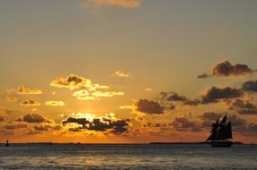 Sunset light sky landscape