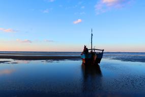 Boat Sunset Sea