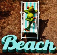 Sun Loungers Beach Font