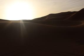 view of Mountain at Sunset