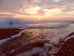 Ocean Sunrise Wave