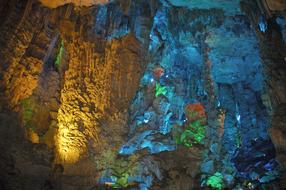 China Cave colorful lights