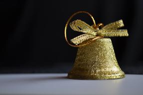 Golden Bell Ornament