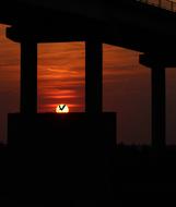 Sunset Bridge Sky