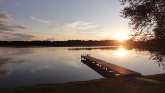 Sunset Web Lake
