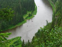 The River Usva Perm Krai Summer