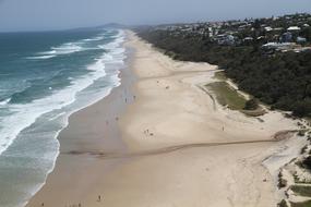 Ocean beach on the island