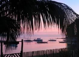 scenery of Sunrise Philippines coast