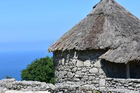 Mountains stone hut