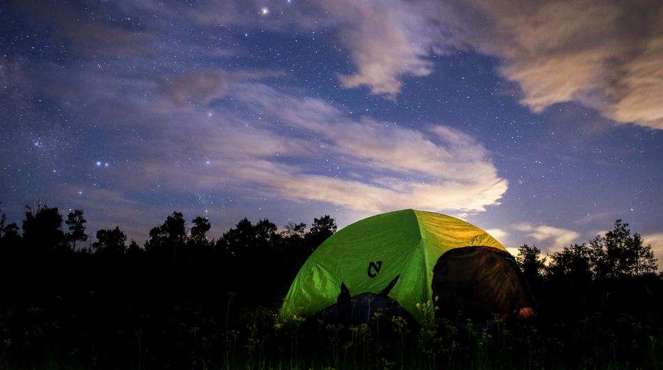 Night Tent Camping landscape