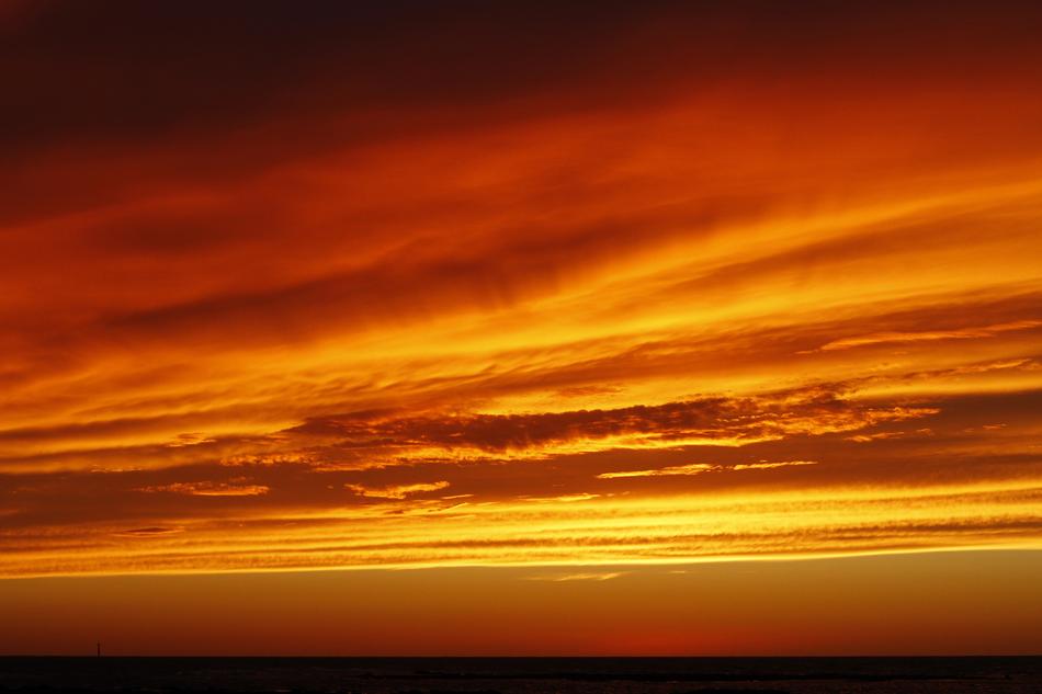 Sky Sunset Red
