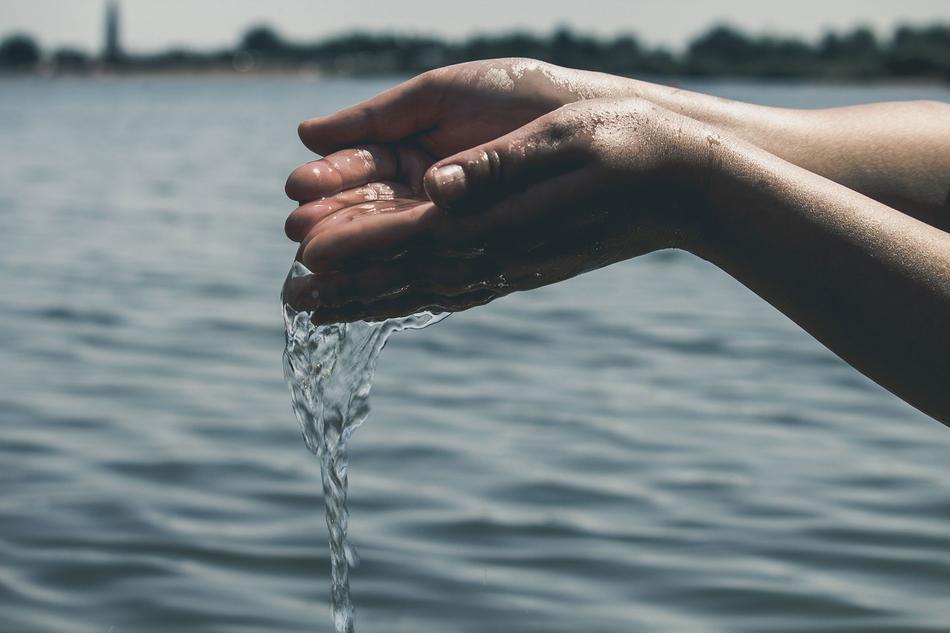 Hands Water Ocean