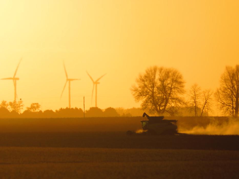 Harvest Combine Windmill