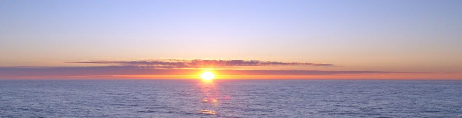 Sunset Midnight Sun Sea