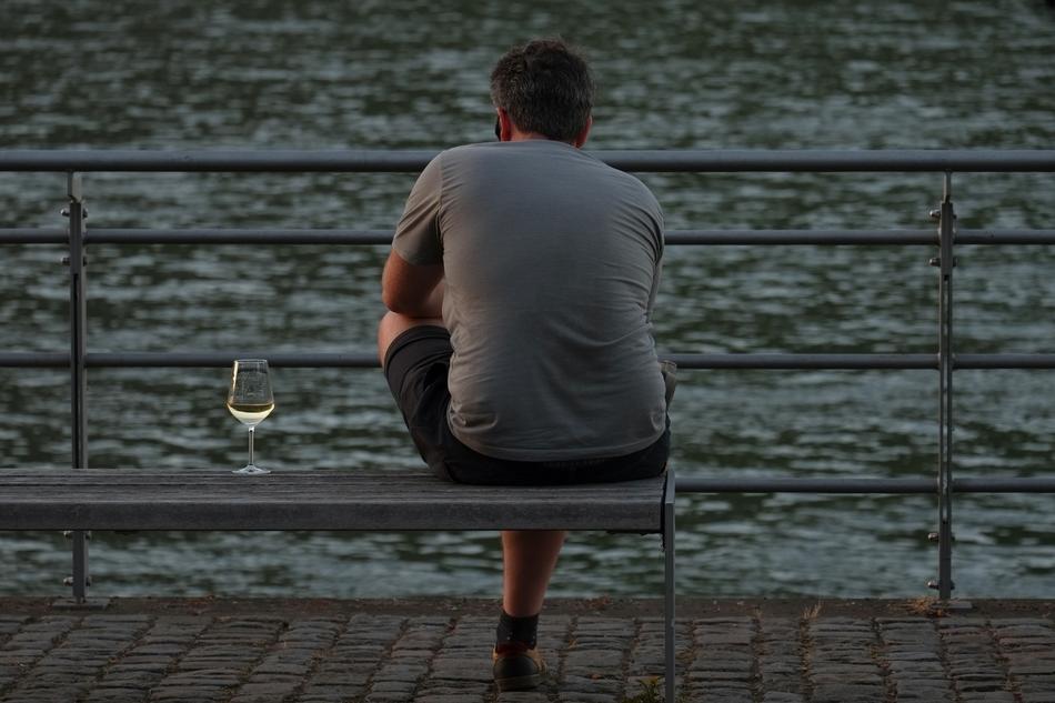 Man Vacations by the Water
