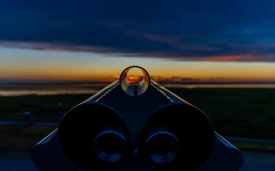 Sunset Landscape Telescope