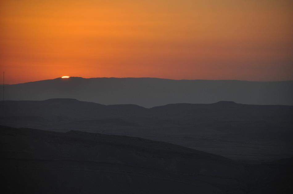 Sunrise over hills