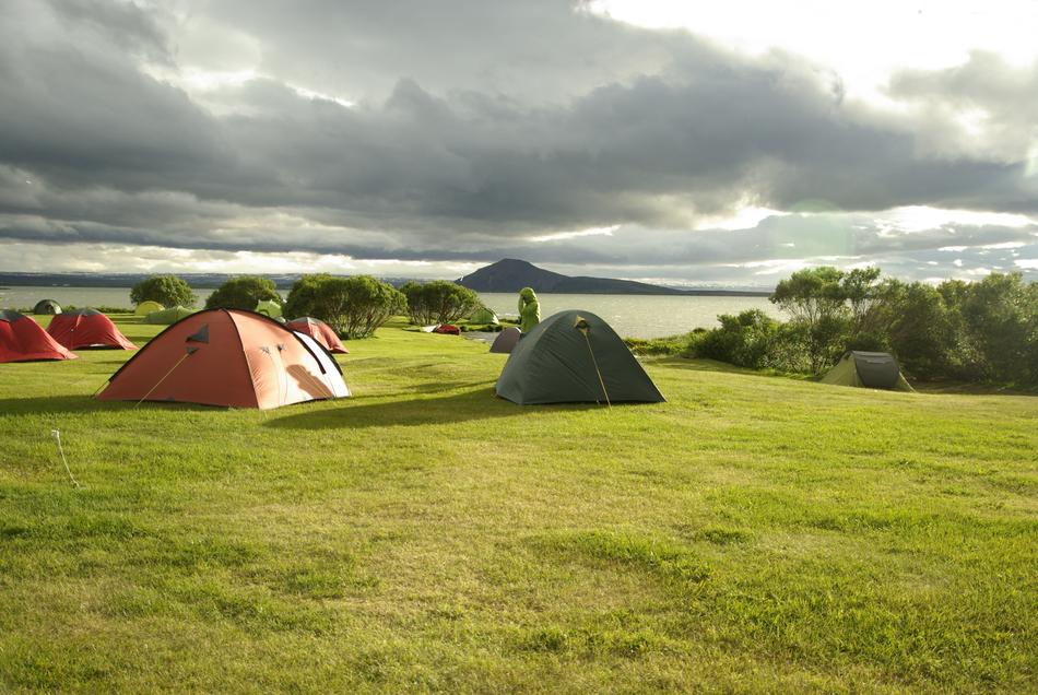 Tent camping for outdoor recreation