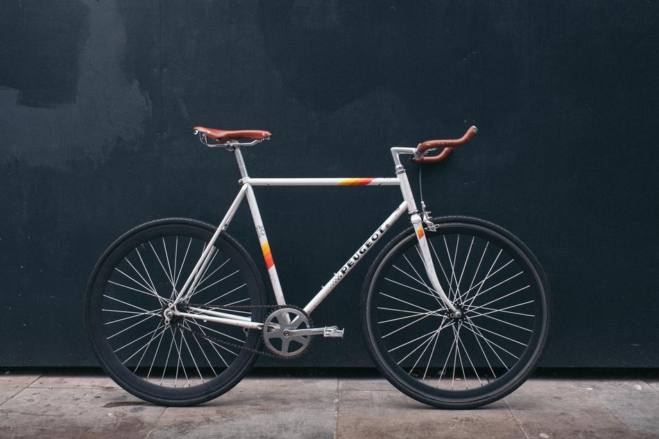 Sports bike near the black wall