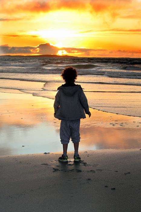 Sunset Boy Evening