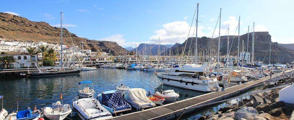 Puerto De Mogan Port Ships