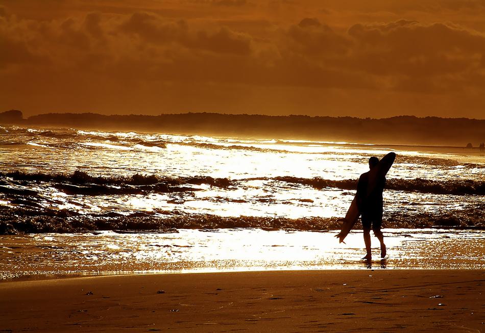 Surf Sunset Sea