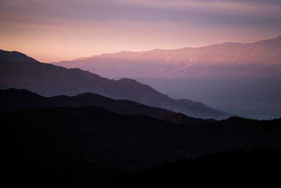 Sunrise landscape over the rocks