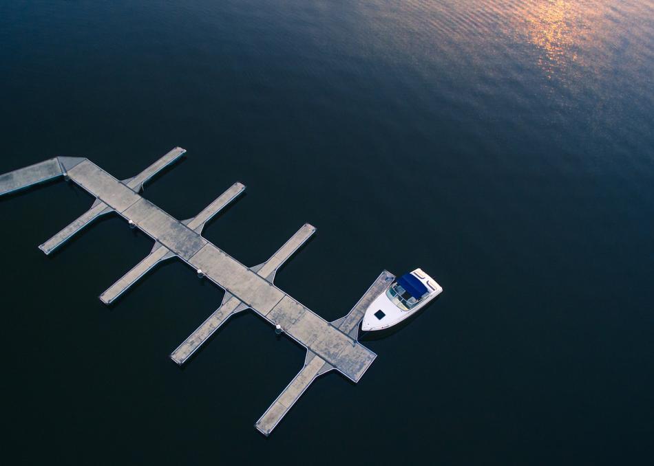 Boat Docked Water